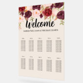 Elegant Floral Watercolor Acryl Bord (Hoek)