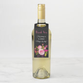 Elegant Floral Waterverf bedankt dat u ons hebt aa Flessenhanger (Op fles)