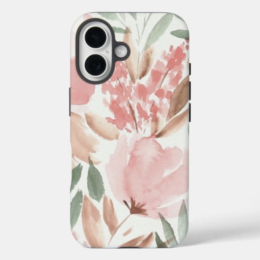 Elegant Floral Waterverf Case-Mate iPhone Case (Achterkant)