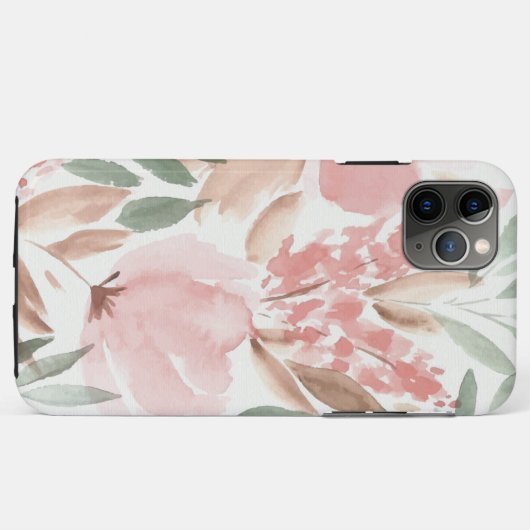 Elegant Floral Waterverf Case-Mate iPhone Case (Achterkant (horizontaal))