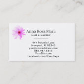 *~* Elegant Floral Waterverf Chic Feminine Modern Visitekaartje (Achterkant)