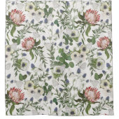 Elegant Floral Waterverf Douchegordijn (Voorkant)
