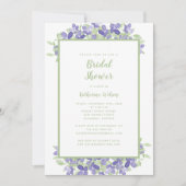 Elegant Floral Waterverf Greenery Vrijgezellenfees Kaart (Voorkant)