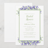 Elegant Floral Waterverf Greenery Vrijgezellenfees Kaart (Voorkant / Achterkant)