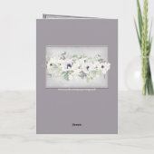 Elegant Floral Waterverf in de Moederdag Lavender Kaart (Achterkant)