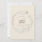 Elegant Floral Waterverf Kaart (Voorkant)