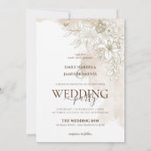 Elegant Floral Waterverf Kaart (Achterkant)