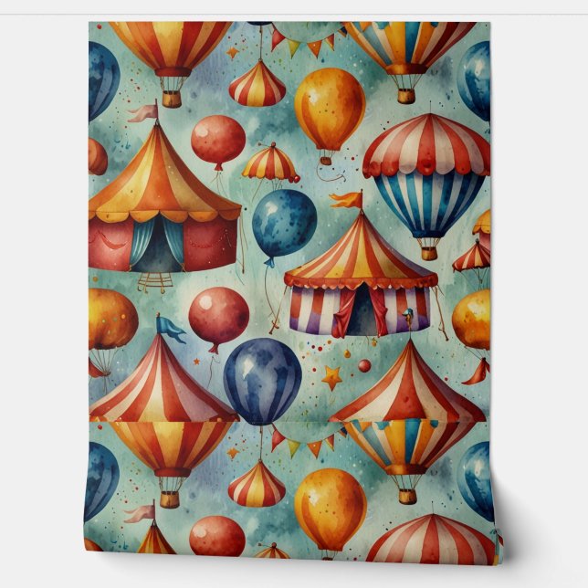 Elegant Floral Waterverf Pattern Behang (Afrollen)