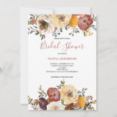 Elegant Floral Waterverf Vrijgezellenfeest Kaart (Voorkant)