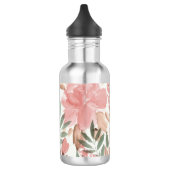 Elegant Floral Waterverf Waterfles (Links)