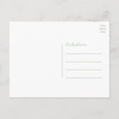 Elegant Floral Waterverf Yellow Rose Dank je wel Briefkaart (Achterkant)