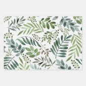 Elegant Floral Waterverven  Inpakpapier Vel (Voorkant 3)