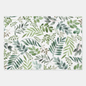 Elegant Floral Waterverven  Inpakpapier Vel (Voorkant)