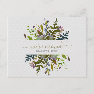 Elegant Floral We hebben het script aangekondigd Briefkaart