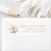 Elegant Floral Wedding Address Label (Insitu)