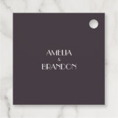 Elegant Floral Wedding Bedankjes Labels (Achterkant)