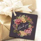 Elegant Floral Wedding Bedankjes Labels