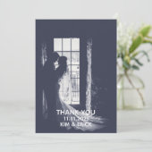 Elegant Floral Wedding Bedankkaart (Staand voorkant)