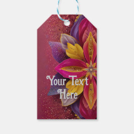 Elegant Floral Wedding Cadeaulabel