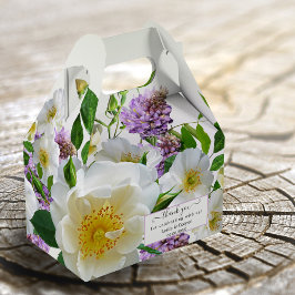 Elegant Floral Wedding Dank je wel voor de doos Bedankdoosjes