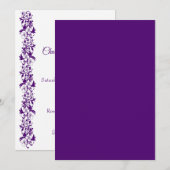 Elegant floral wedding design kaart (Voorkant / Achterkant)