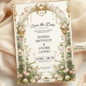Elegant Floral Wedding Details Enclosure Card