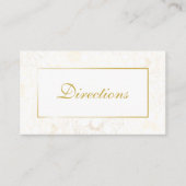 Elegant Floral Wedding Directions Enclosure Card Informatiekaartje (Voorkant)