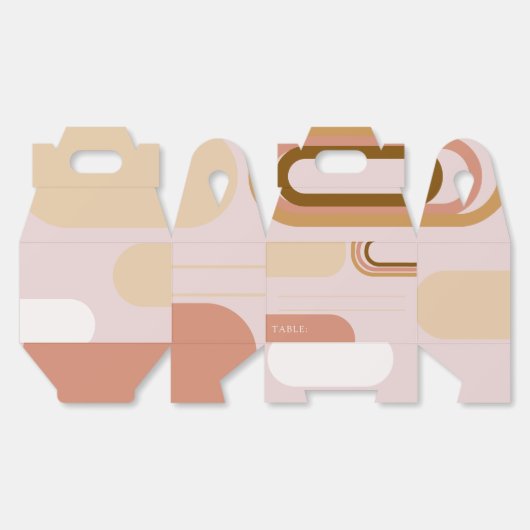 Elegant Floral Wedding Favor Box Bedankdoosjes (Ongevouwen)