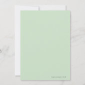 Elegant Floral Wedding gepersonaliseerd Vrijgezell Kaart (Achterkant)