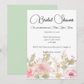 Elegant Floral Wedding gepersonaliseerd Vrijgezell Kaart (Voorkant / Achterkant)