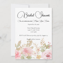Elegant Floral Wedding gepersonaliseerd Vrijgezell Kaart