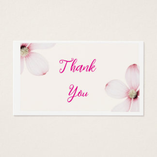 Elegant Floral Wedding Gift Label Visitekaartje