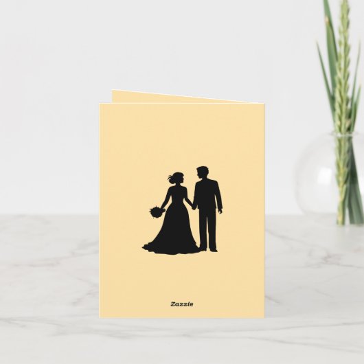 Elegant Floral Wedding Invitation (Achterkant)