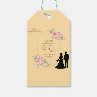 Elegant Floral Wedding Invitation Cadeaulabel