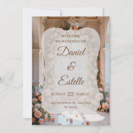 Elegant Floral Wedding Invitation | Editable Weddi Kaart