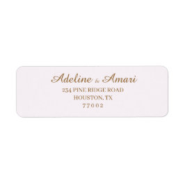 Elegant Floral Wedding Invitation Etiket