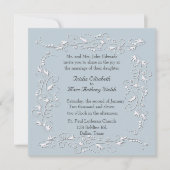 Elegant Floral Wedding Invitation Kaart (Voorkant)
