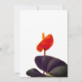 Elegant Floral Wedding Invitation Kaart (Achterkant)
