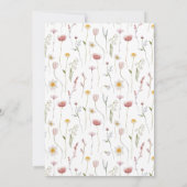 Elegant Floral Wedding Invitation Kaart (Achterkant)