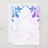 Elegant  Floral Wedding Invitation  Kaart (Achterkant)