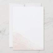 Elegant Floral Wedding Invitation Kaart (Achterkant)