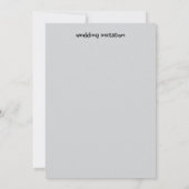 Elegant Floral Wedding Invitation Kaart (Achterkant)