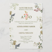 Elegant Floral Wedding Invitation – Modern CARD Kaart (Voorkant)