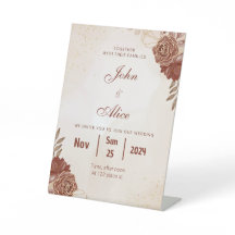 Elegant Floral Wedding Invitation