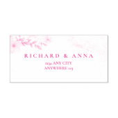Elegant Floral Wedding Invitation Zelfinktende Stempel (Design)