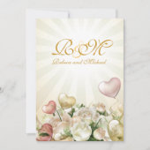 Elegant Floral Wedding Invites Kaart (Voorkant)