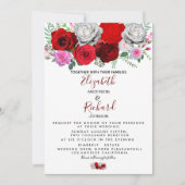 Elegant Floral Wedding Kaart (Voorkant)