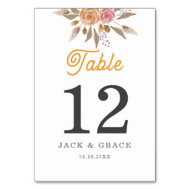 Elegant Floral Wedding Kaart