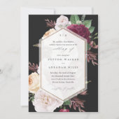 Elegant Floral Wedding Kaart (Voorkant)