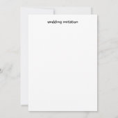 Elegant Floral Wedding Kaart (Achterkant)